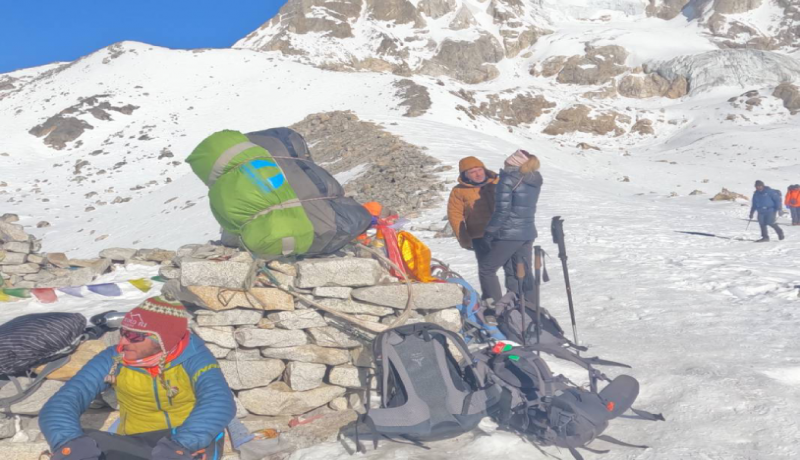 Trek from Larke Pass- ( 5106m) to Bhimtang ( 3720m) – Overnight in Lodge